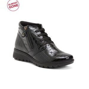 IMAC Black Made In Italy Patent Leather Comfort Shoes